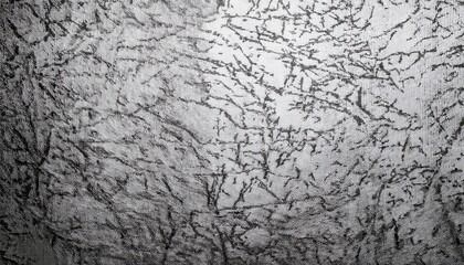 Aufkleber - abstract black tree branch patterns on textured silver fabric background for artistic, textile, or design inspiration