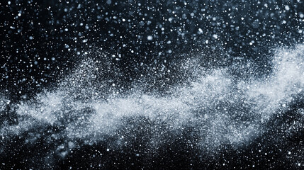 Poster - Captivating display of particles swirling in dark background artfully created