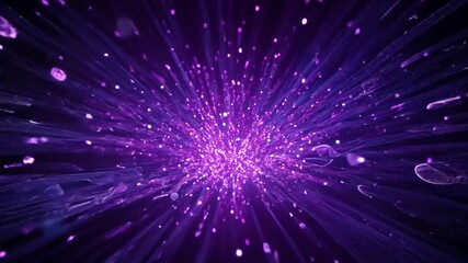 Leinwandbilder - Purple Energy Burst 