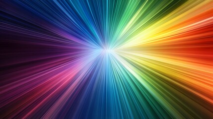 Wall Mural - Dynamic light burst event abstract background digital art colorful spectrum close-up visual experience