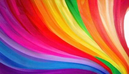 Poster - vibrant rainbow color wave texture for artistic backgrounds, abstract designs, branding visuals, or creative print media