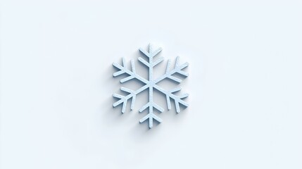 Poster - Ice Crystal and Snowflake, a minimalist design showcasing intricate patterns of frost and snow, symbolizing winter's beauty and chill.