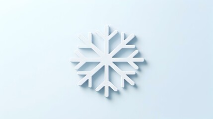 Poster - Ice Crystal Elegance, a minimalist design showcasing a delicate ice crystal interwoven with a snowflake, embodying winter's serene beauty.