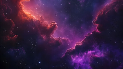 Wall Mural - a colorful cosmic background illustrating a galaxy cloud and nebula, representing space science and 