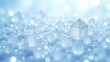 © Ernesto - A seamless macro pattern of ice crystals with intricate geometric designs. Frosty blue gradients and sparkling details evoke winter's delicate beauty, ideal for elegant seasonal branding.