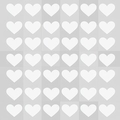 Poster - Heart-shaped pattern background. Ideal for Valentine's Day decor