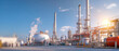 © javu - Digital twin model of refinery with hydrocracking and industrial structures