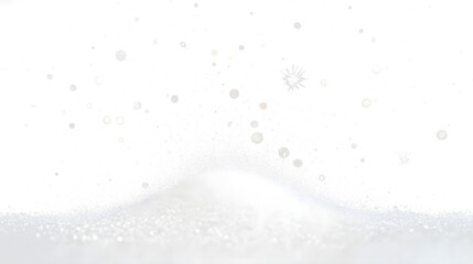 Wall Mural - white dust png, christmas dust glowing bokeh confetti light and glitter texture overlay for your des
