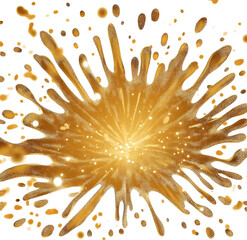 Wall Mural - golden fireworks splashes illustration.svg