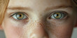 © HelgaQ - Close-up of young caucasian child with freckles and green eyes