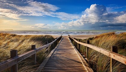 Canvas Print - path to the beach