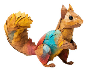 Wall Mural - PNG Squirrel animal mammal paper.