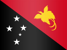 National flag of the Independent State of Papua New Guinea