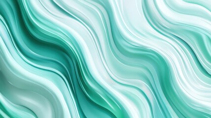 Wall Mural - Fluid aquamarine patterns abstract art high detail water texture digital design close-up modern aesthetic