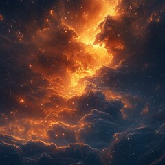 Wall Mural - explore the majestic beauty of our stellar, universe as ai pcture