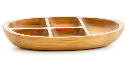 Wall Mural - A wooden bowl with four sections