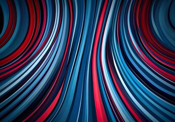 Poster - Blue red abstract presentation background with stripes