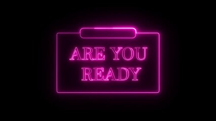 Poster - Flickering Neon Text 