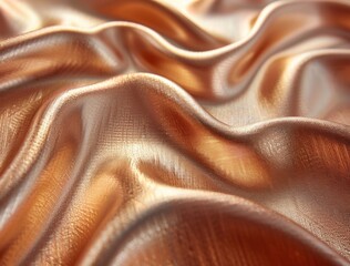 Copper satin fabric with lustrous folds and rich metallic shine. Luxurious and refined texture for elegant designs, stylish decor, or premium textile projects.