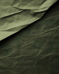 Wall Mural - Dark olive green paper texture flat with a crease in the middle of it The top half is slightly darker than the bottom half It has an elegant and minimalist feel There