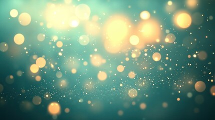 Poster - Captivating bokeh lights create a dreamy atmosphere in blurred background filled with shimmering orbs. Generative AI