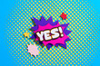 © Marc Tran/Stocksy - Colorful Pop Art YES Sign on Blue Background with Stars