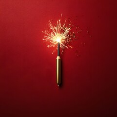 Poster - Vibrant and Energetic Firework Sparkler Creating Festive and Joyful Atmospheres for Holidays and Special Events