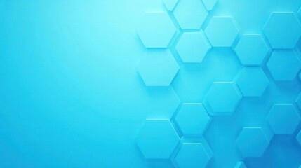 Poster - Abstract Blue Hexagon Pattern Background for Modern Designs