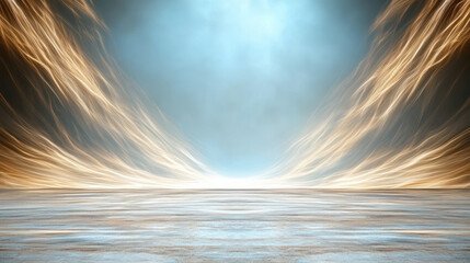 Wall Mural - Ethereal light bursts create sense of energy and movement in scene