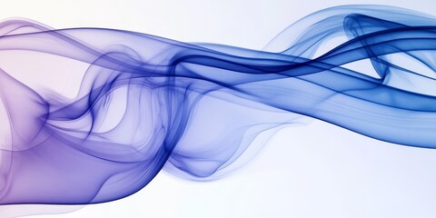 Wall Mural - Abstract blue and purple smoke wave.