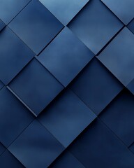 Leinwandbilder - Abstract dark blue square pattern.