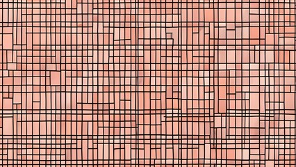 Poster - A textured background featuring pastel peach tiles