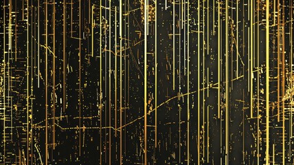 Poster - Explore this captivating abstract pattern featuring glitchy, broken lines in a vibrant design. Ideal for backgrounds in modern artistic projects or digital media.