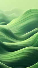 Wall Mural - Digital technology abstract green mountain curve poster background