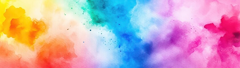 Poster - Bold abstract representation of energy transformation, in vibrant watercolor hues