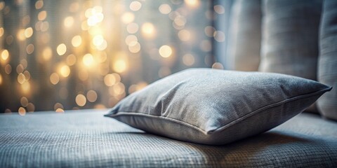 Wall Mural - Long Exposure Photography: Gray Cushion, Abstract Texture, Soft Light, Home Decor, Minimalist Design