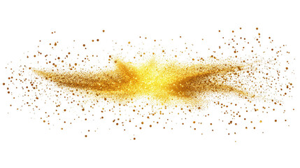Wall Mural - luxurious gold glitter texture on a dark background for festive celebrations sparkling