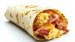 © AXYZ_STOCK - A delicious breakfast burrito filled with scrambled eggs, crispy bacon, and melted cheese