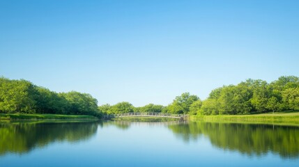 Poster - lake in the park