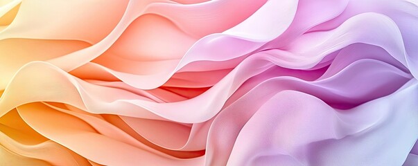 Poster - Layer abstract background concept. Soft pastel wave patterns create an abstract and serene design for creative projects.