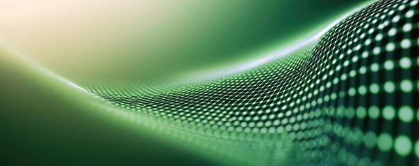 Poster - Matrix abstract background idea. Abstract green digital wave pattern illustrating modern technology and innovation.