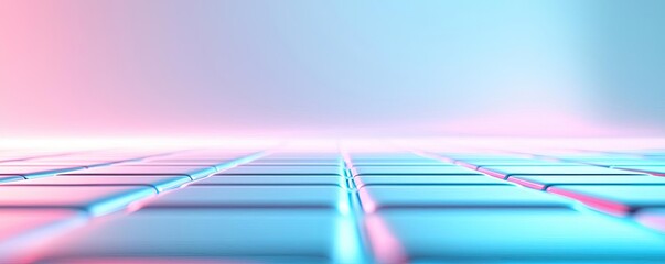 Aufkleber - Matrix abstract background idea. Futuristic abstract background with colorful gradient and smooth grid pattern.