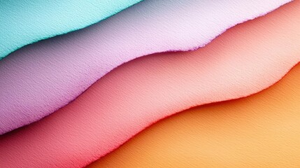 Poster - Watercolor abstract background concept. Colorful layers of fabric showcasing a blend of trendy pastel tones.