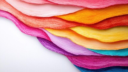 Poster - Watercolor abstract background concept. Colorful fabric layers creating a vibrant and artistic background.