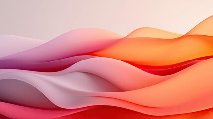 Poster - Layer abstract background concept. Abstract waves in soft hues create a calming and modern visual effect.