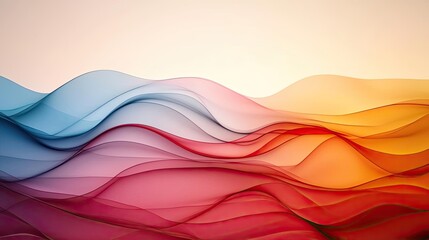 Poster - Layer abstract background concept. Colorful abstract waves create a dynamic and modern visual background.