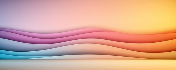 Poster - Layer abstract background concept. Abstract colorful wavy lines creating a vibrant and dynamic background.