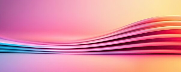 Poster - Layer abstract background concept. Colorful abstract waves creating a vibrant and dynamic visual effect.