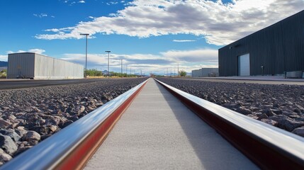 Poster - train on railway