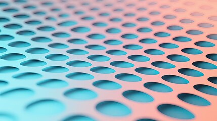 Poster - Matrix abstract background idea. Abstract pattern of perforated metal surface with gradient color tones.